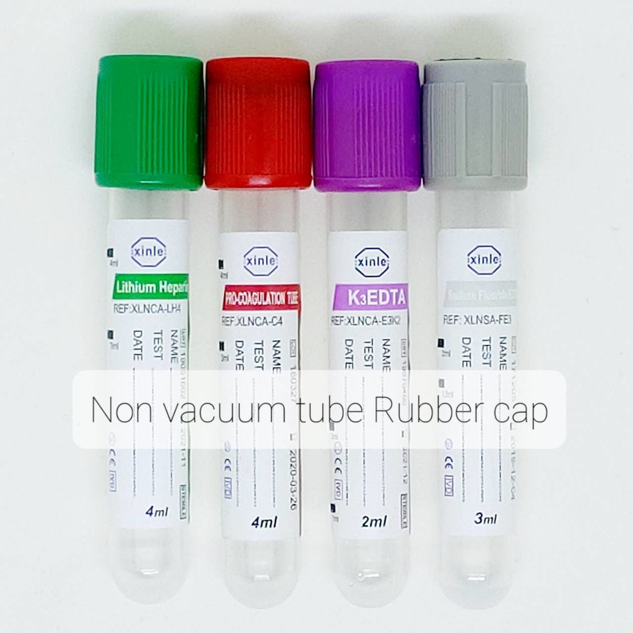 Non Vacuum Rubber cap Tube