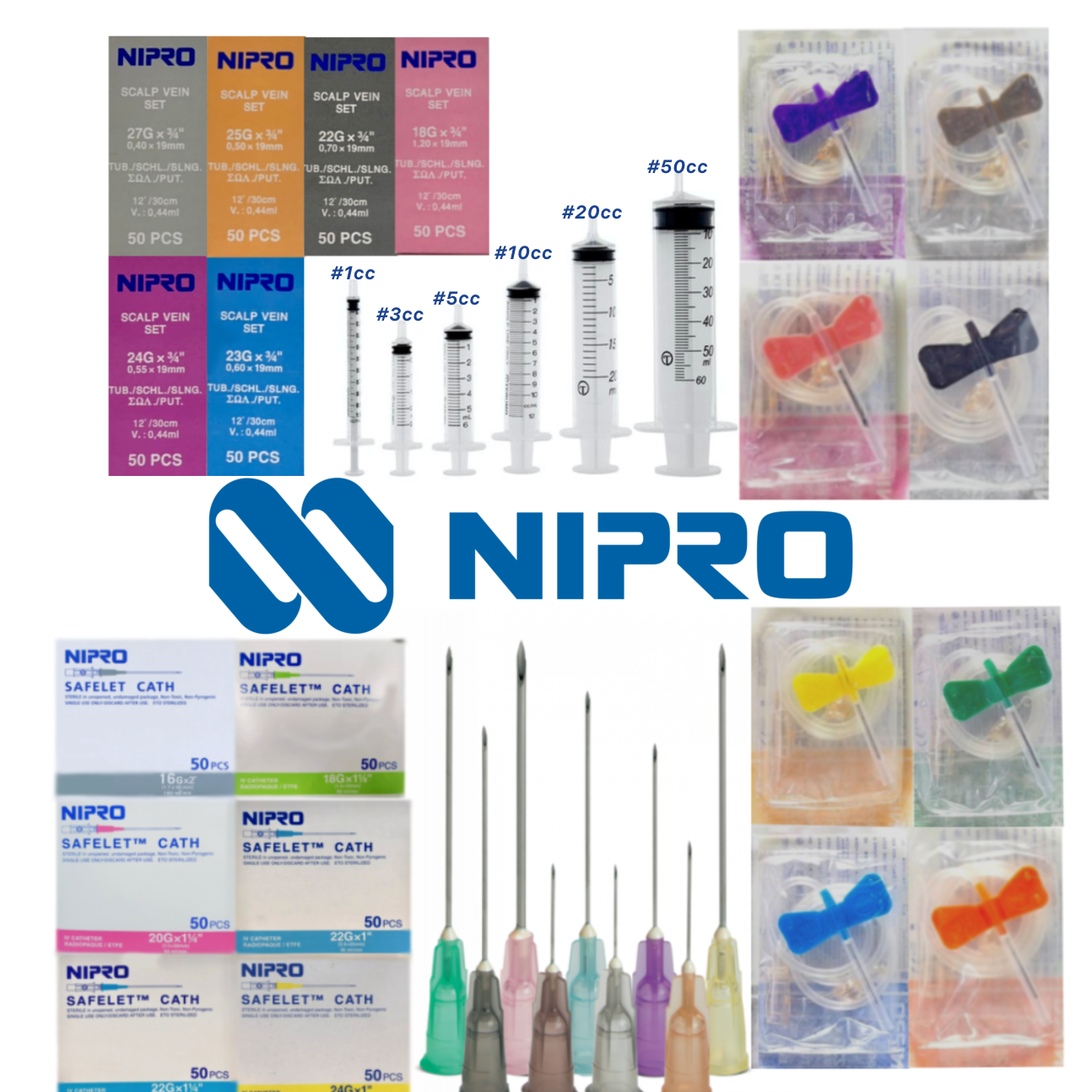nipro syringe nipro needle Nipro SCALP VEIN เข็มผีเสื้อ สก๊าวเวน 